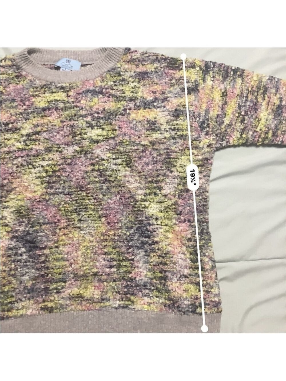 CeCe Purple and Pink Crew Neck Sweater - Picture 10 of 10